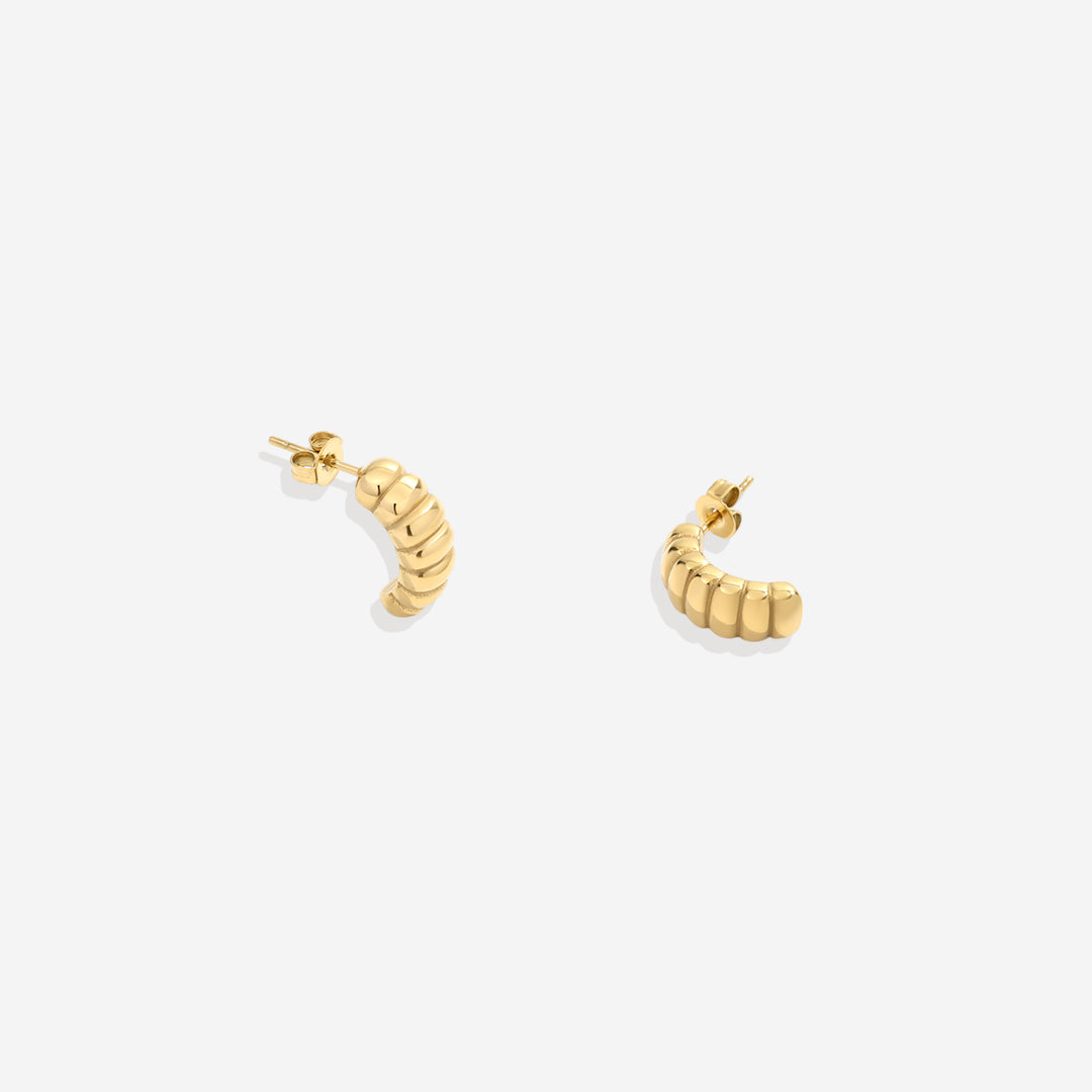 Boucles d'oreilles créoles croissant