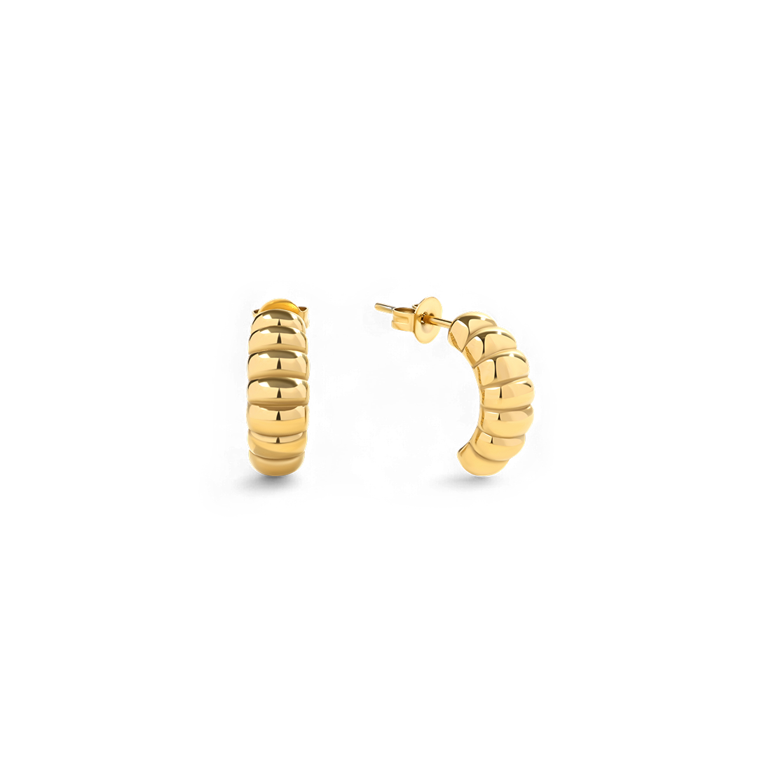 Boucles d'oreilles créoles croissant