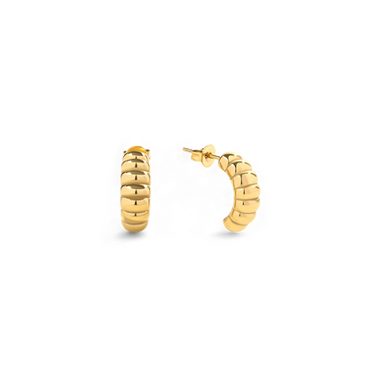 Boucles d'oreilles créoles croissant