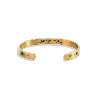 Bracelet manchette Je suis la tempête
