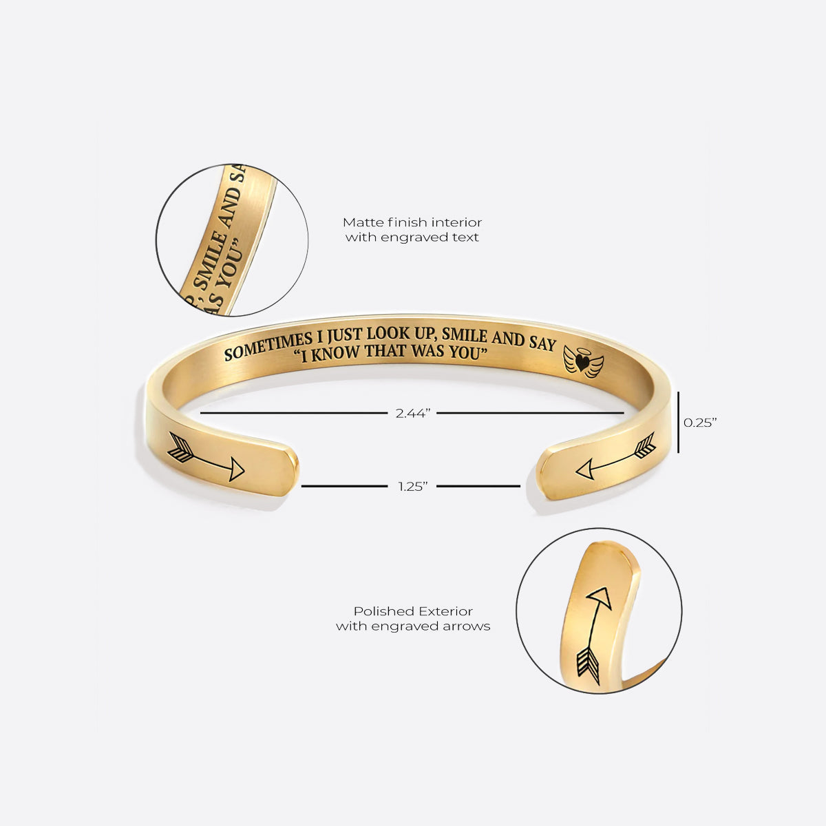 Ich weiß, dass du das warst Manschettenarmband