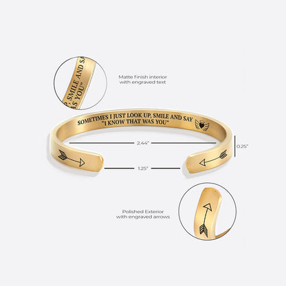Ich weiß, dass du das warst Manschettenarmband