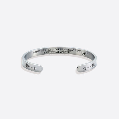 Ich weiß, dass du das warst Manschettenarmband