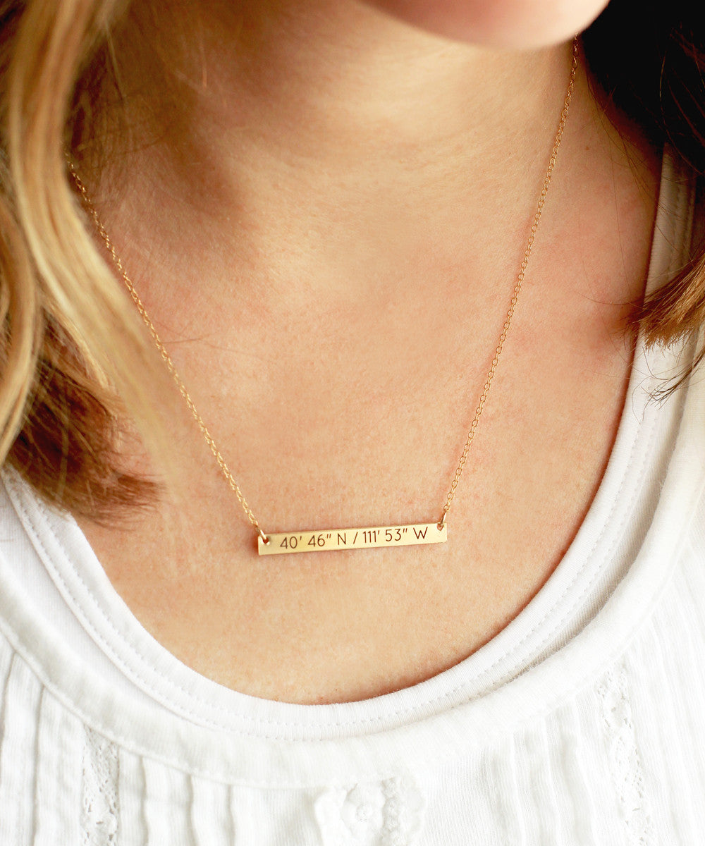 Birth Stat Necklace