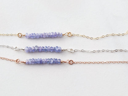 Gemstone Bar Necklace