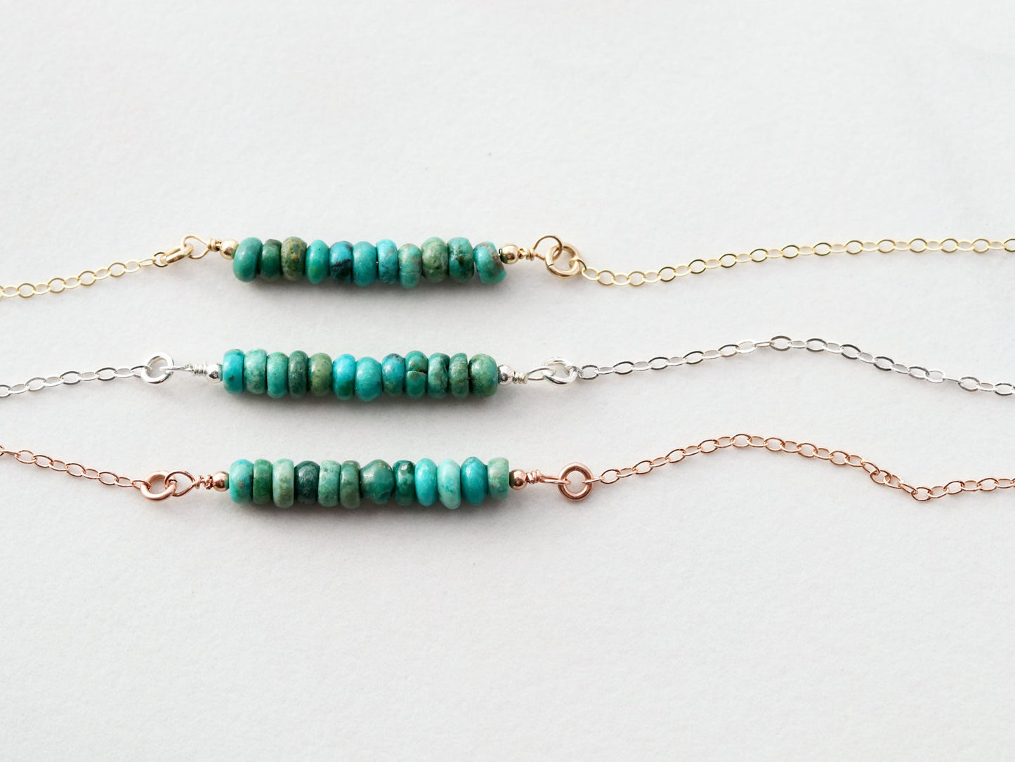 Gemstone Bar Necklace