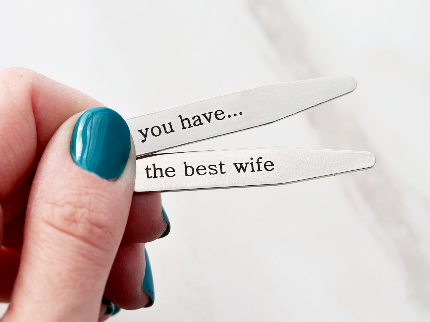 Engraved Collar Stays