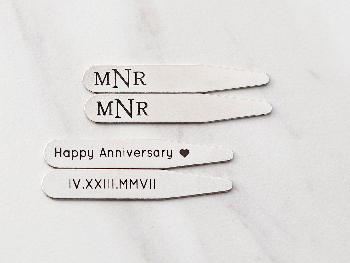 Engraved Collar Stays