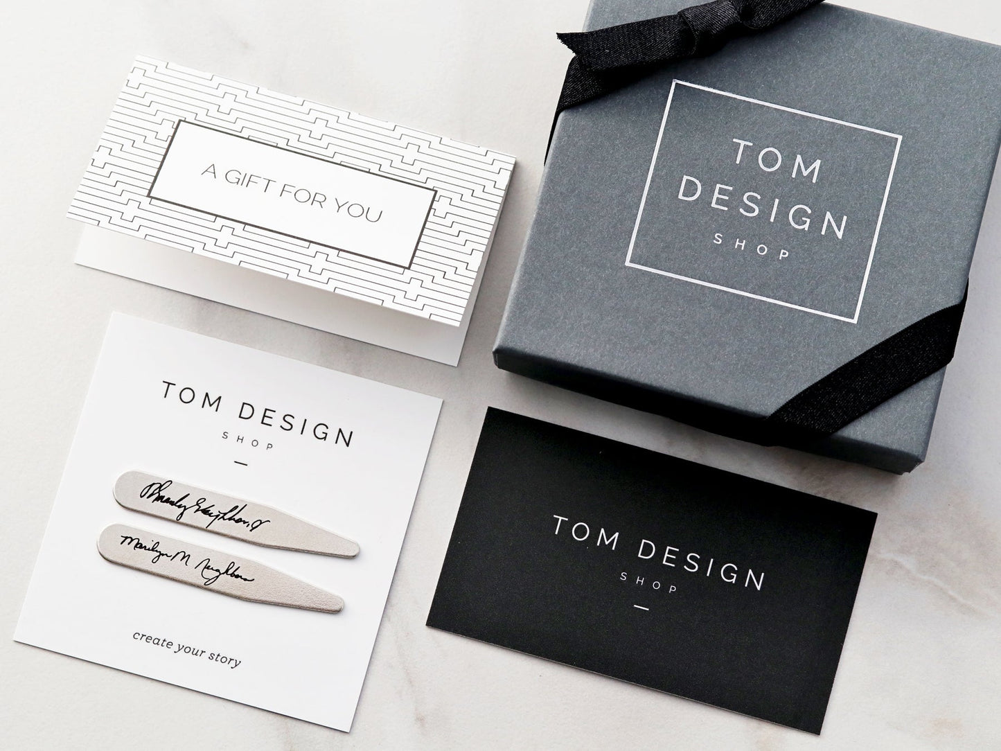 Handwriting Collar Stays