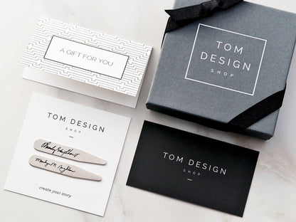 Handwriting Collar Stays