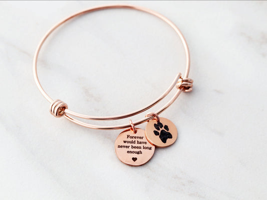 Actual Paw Print Bangle