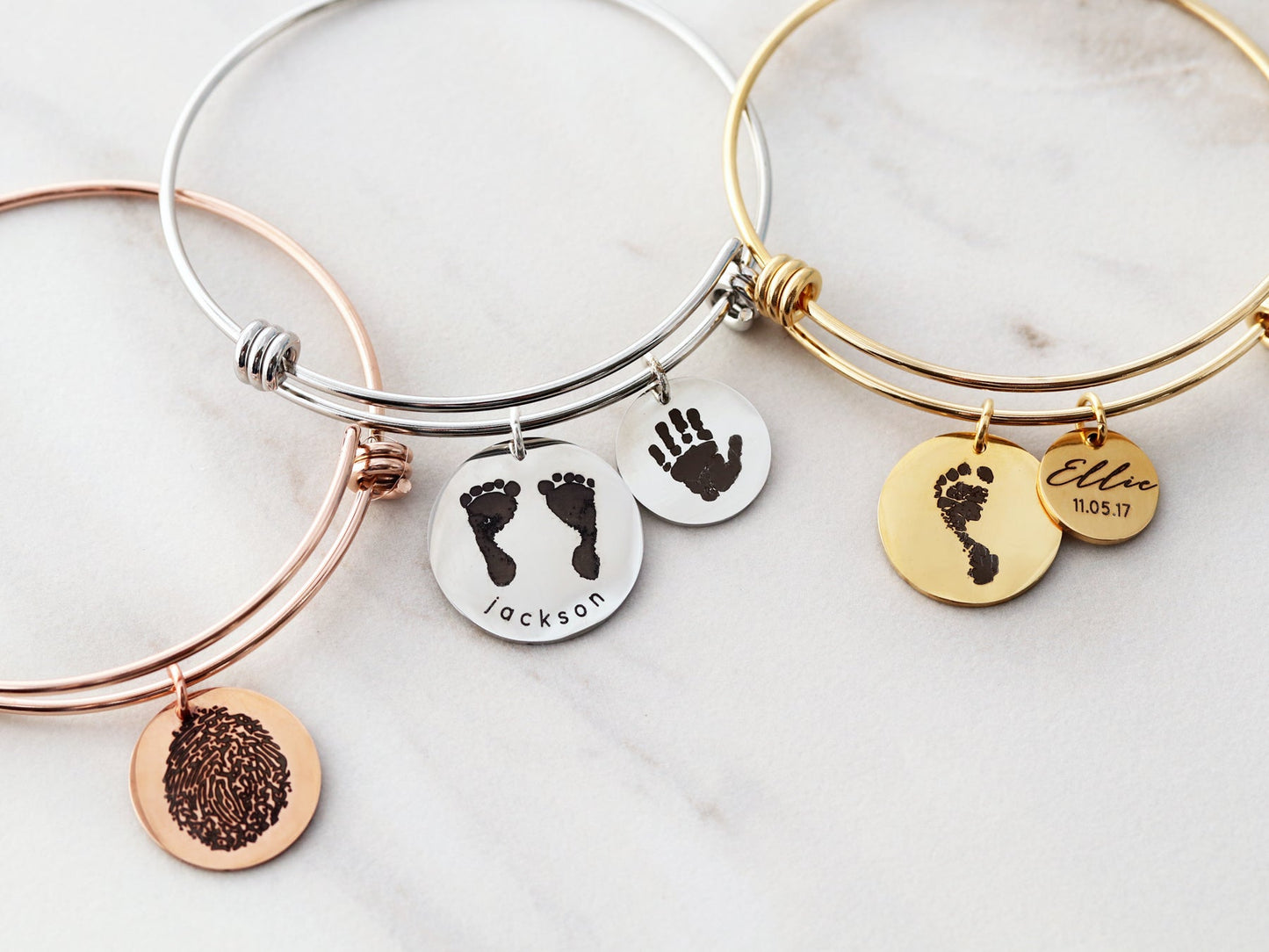 Actual Hand / Foot Prints Bangle