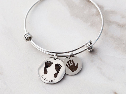 Actual Hand / Foot Prints Bangle