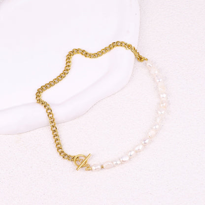 Collier de perles demi-chaîne