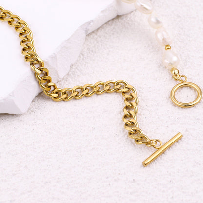 Collier de perles demi-chaîne