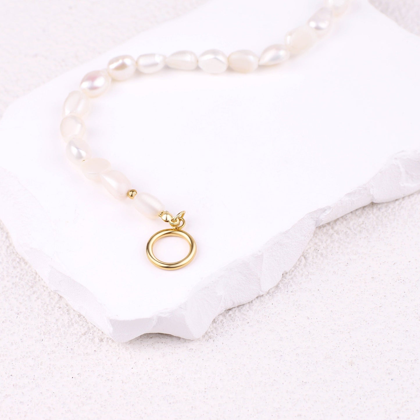 Collier de perles demi-chaîne