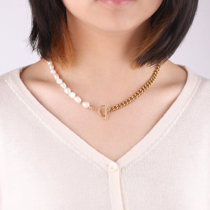 Collier de perles demi-chaîne