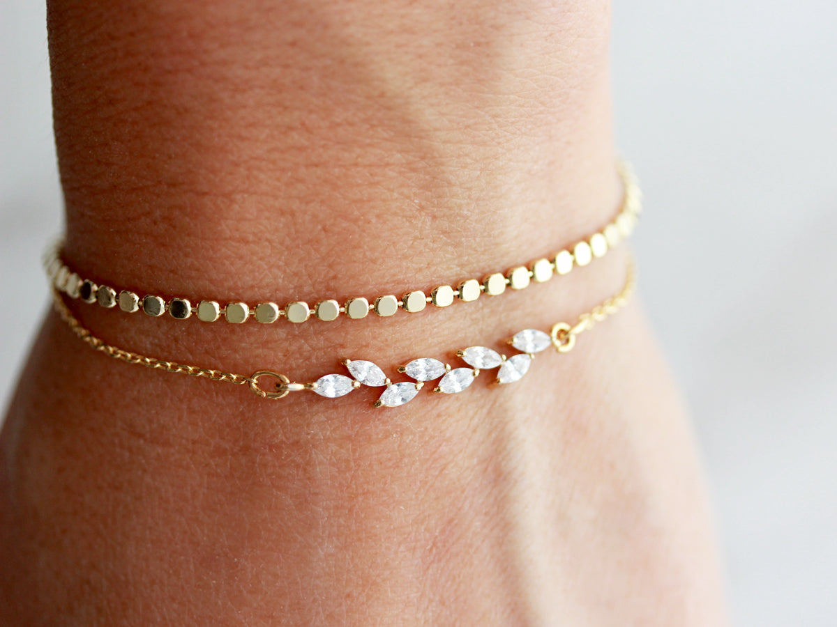 Bracelet à pois délicats