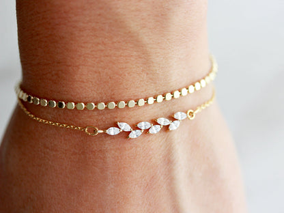 Bracelet à pois délicats