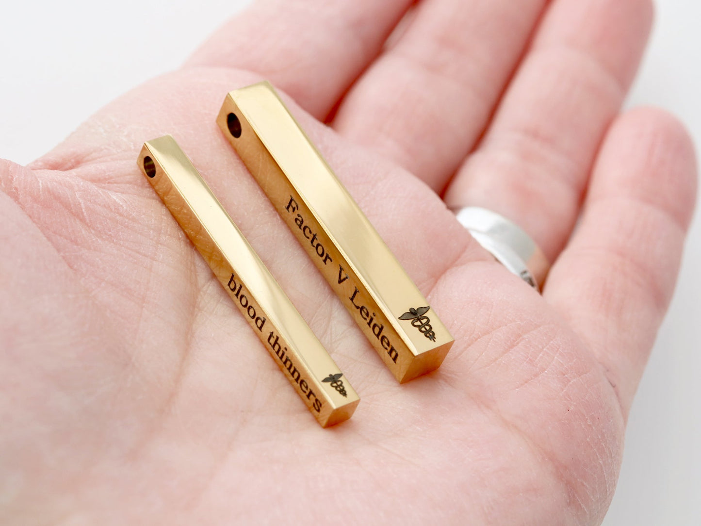 Medical ID Necklace | 4 Sided Bar