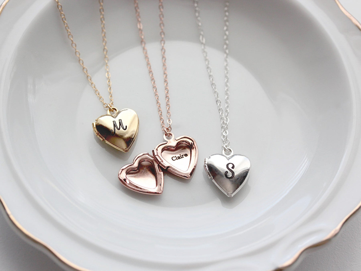 Children's Engraved Locket: Heart