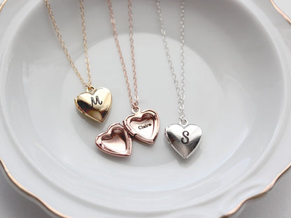 Children's Engraved Locket: Heart