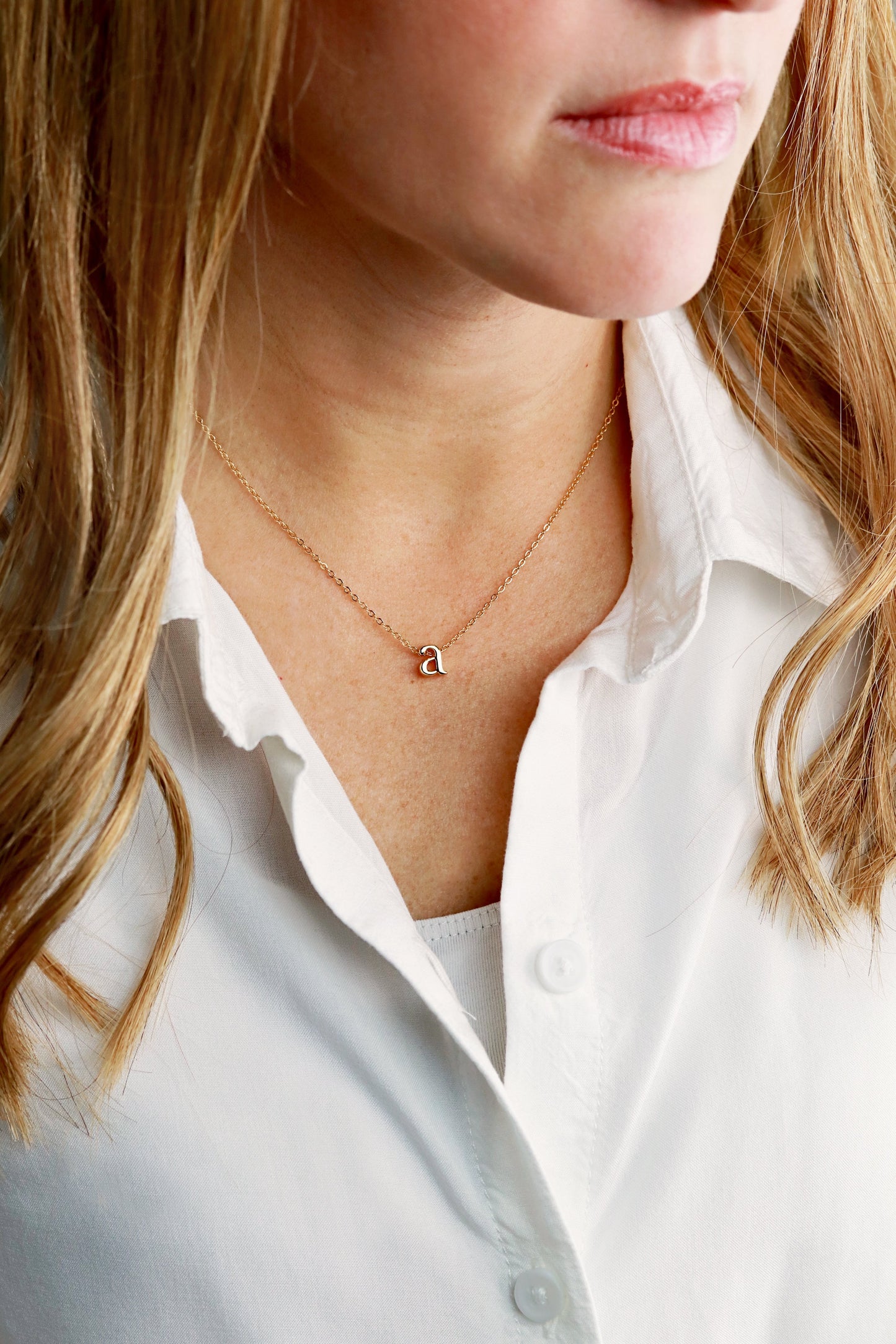 Lowercase Initial Necklace