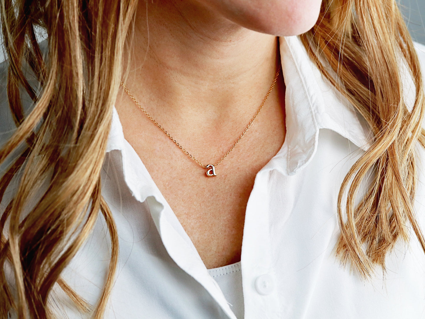 Lowercase Initial Necklace
