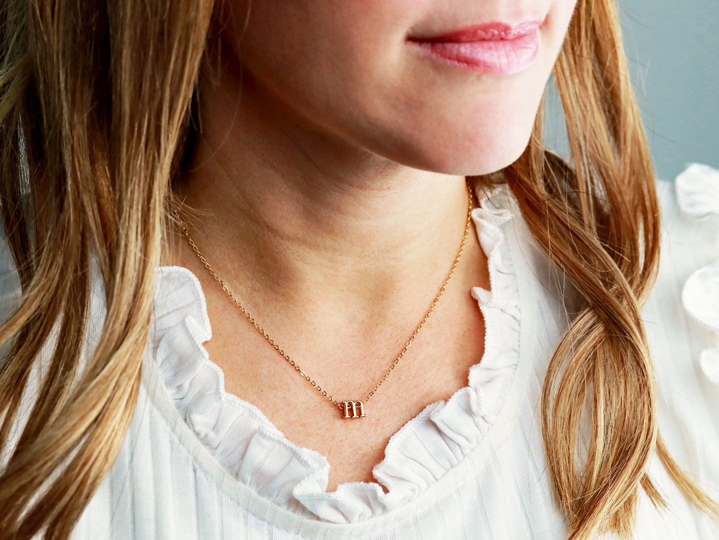 Lowercase Initial Necklace