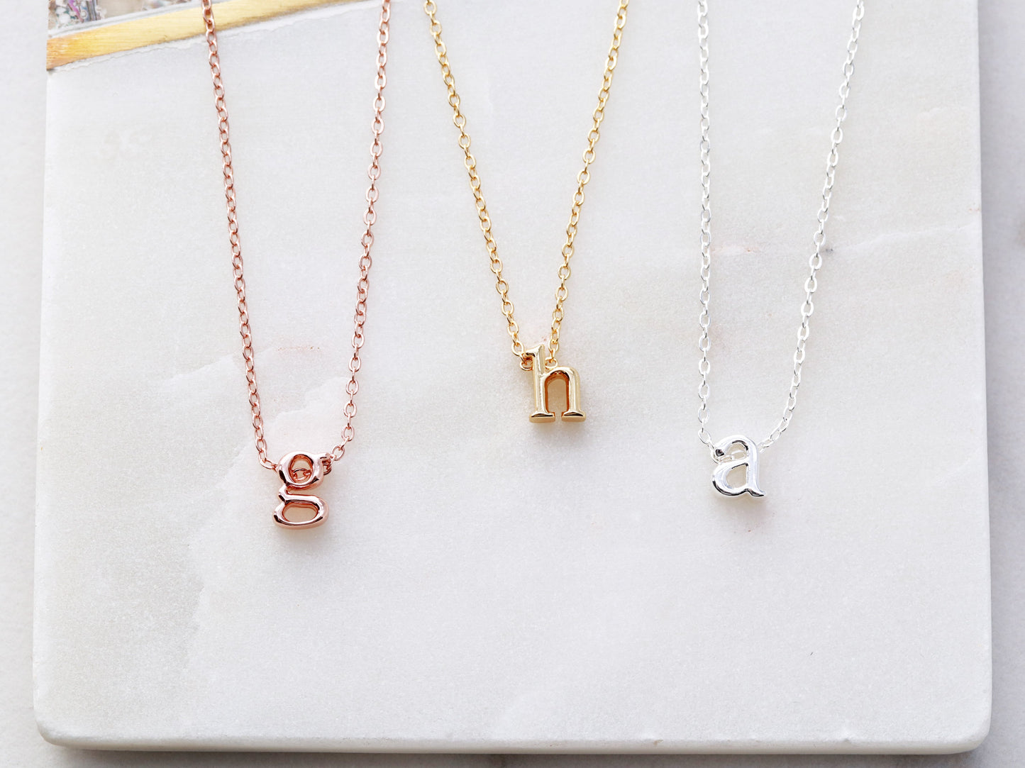 Lowercase Initial Necklace
