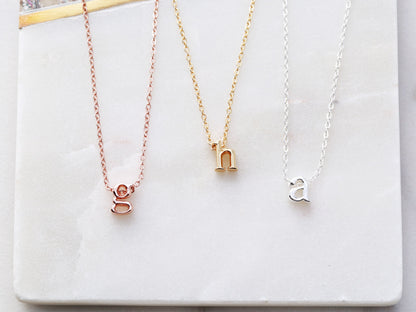 Lowercase Initial Necklace