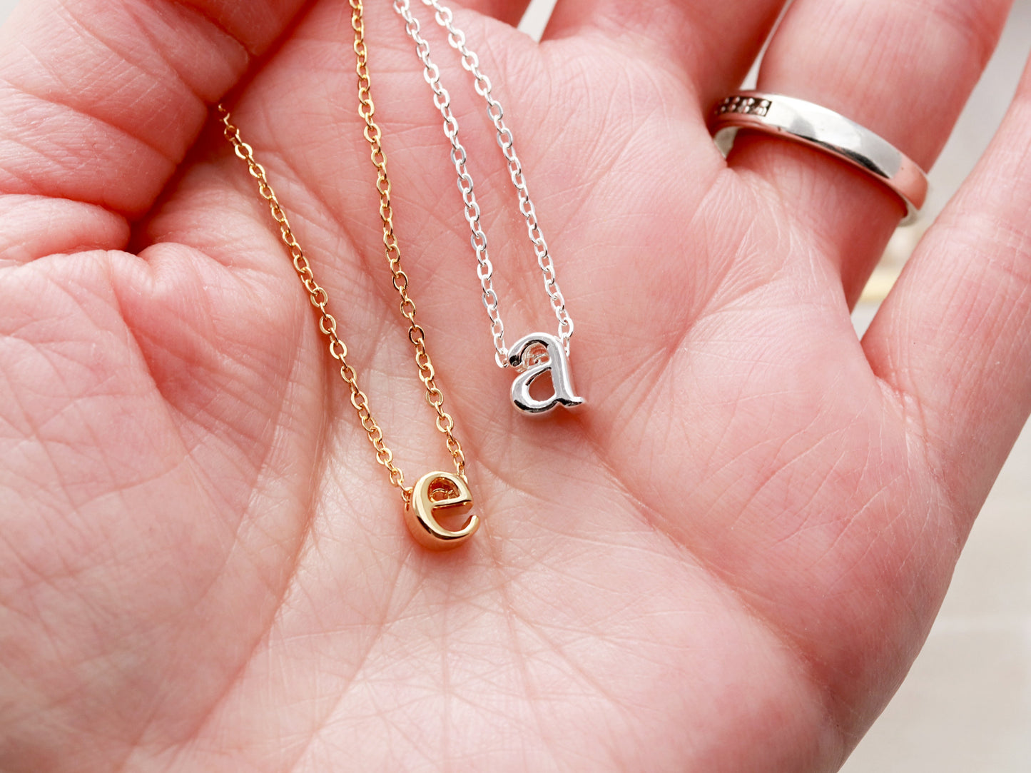 Lowercase Initial Necklace