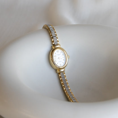Vintage LA Express Pave Two Tone Watch