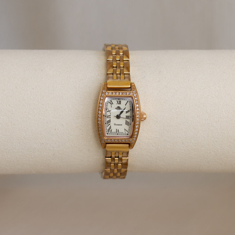 Vintage Rosemont Pave Gold Watch - Wear fortune – wear fortune