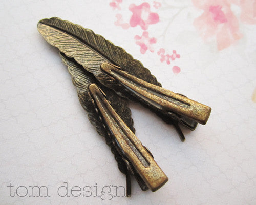Feather Hair Clips
