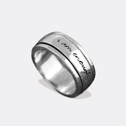 Je suis assez Spinning Fidget Ring 