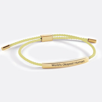 Bracelet d'inspiration « L'être humain le plus gentil du monde »