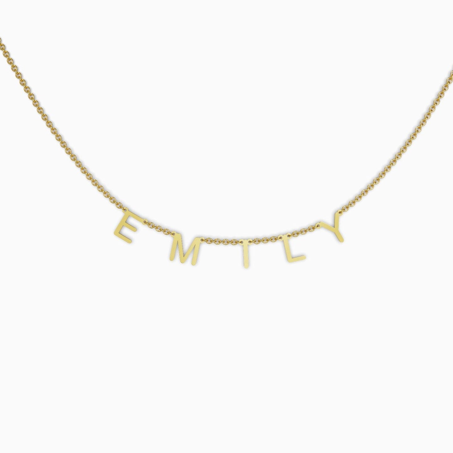 Collier avec nom et lettre personnalisés