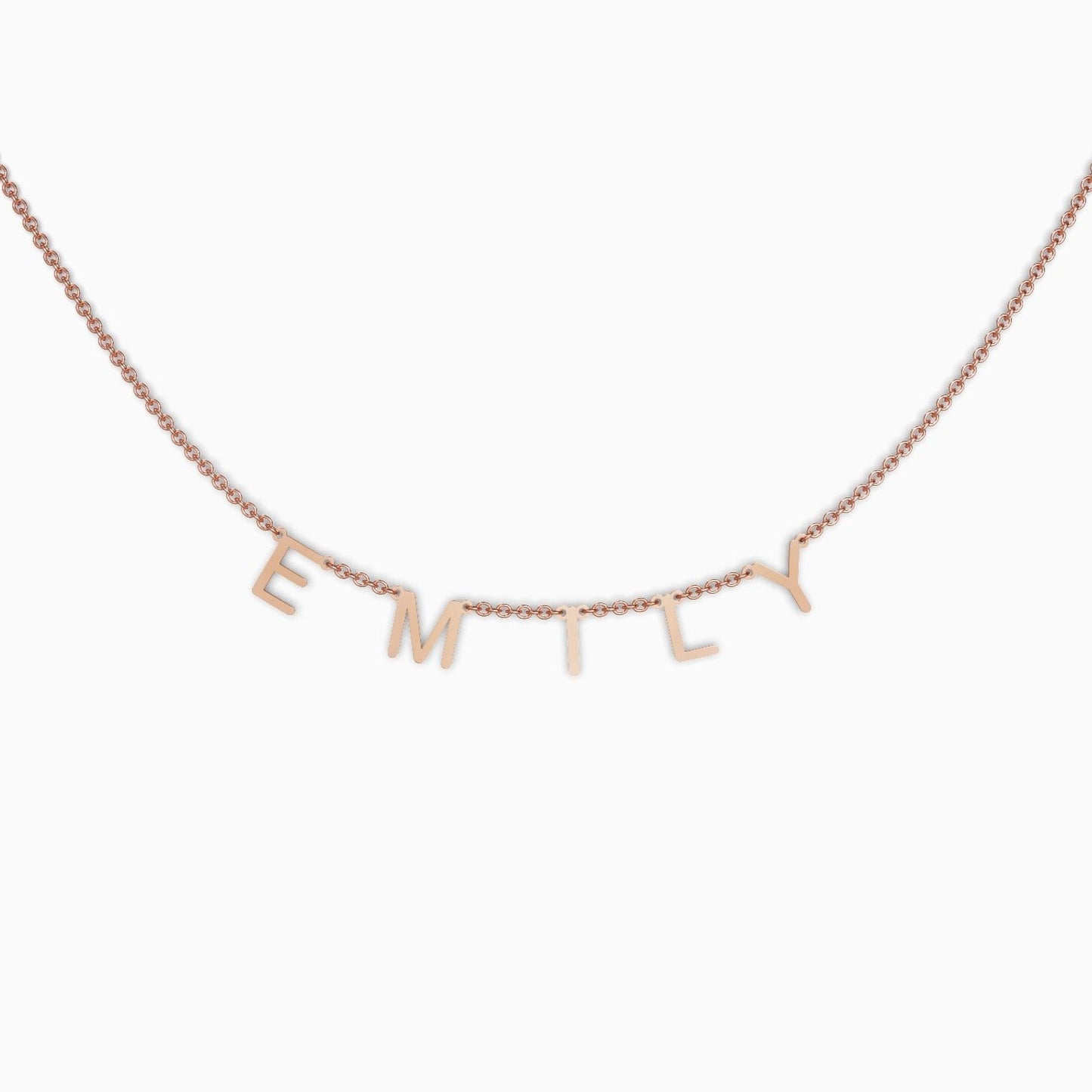 Collier avec nom et lettre personnalisés
