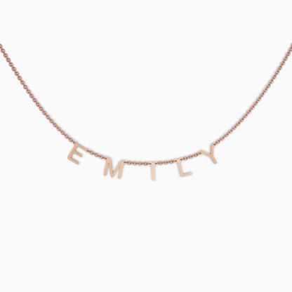 Collier avec nom et lettre personnalisés