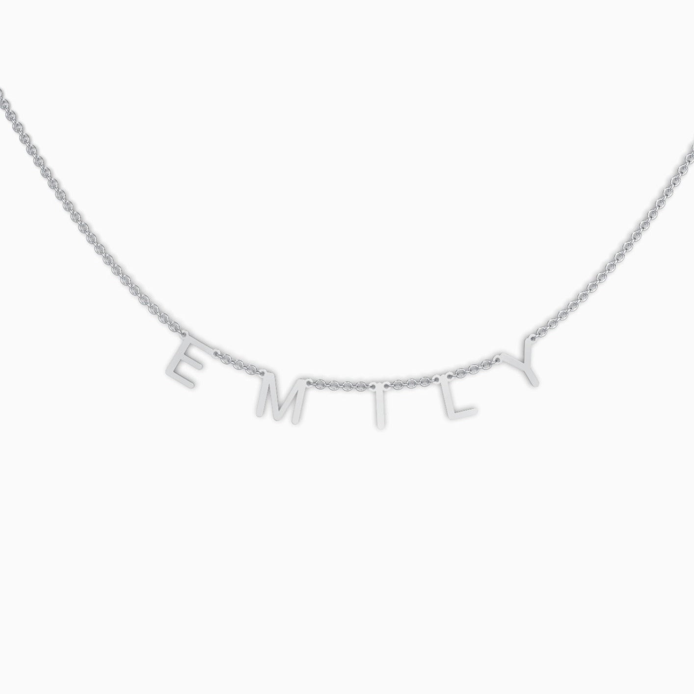Collier avec nom et lettre personnalisés