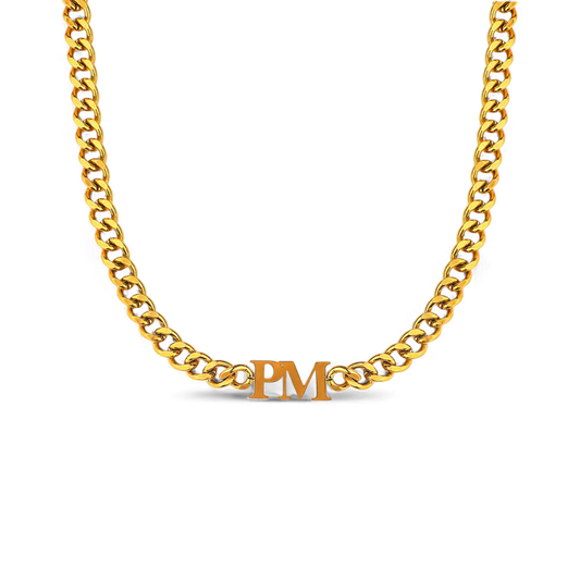 Collier ras du cou initial