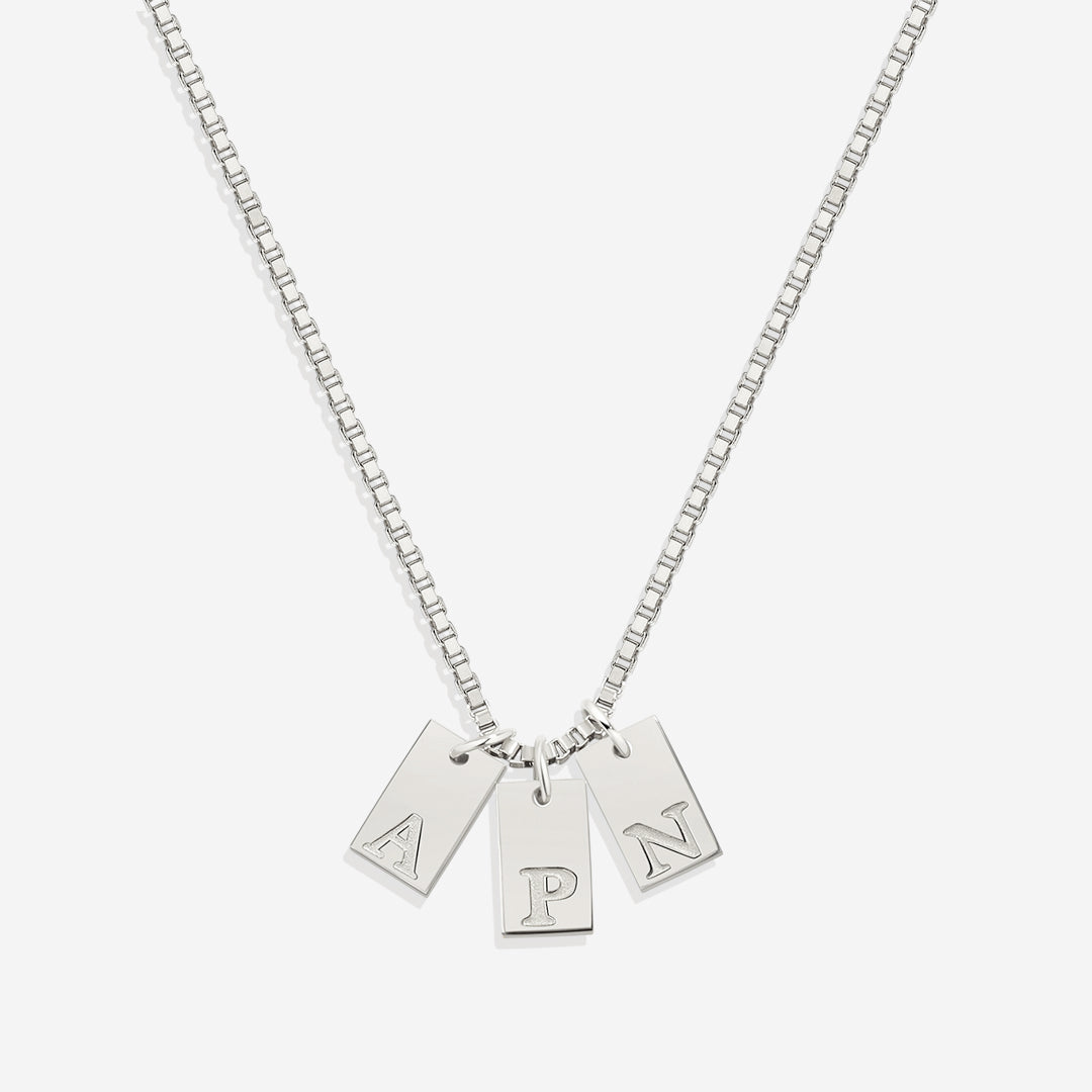 Initial Tag Necklace