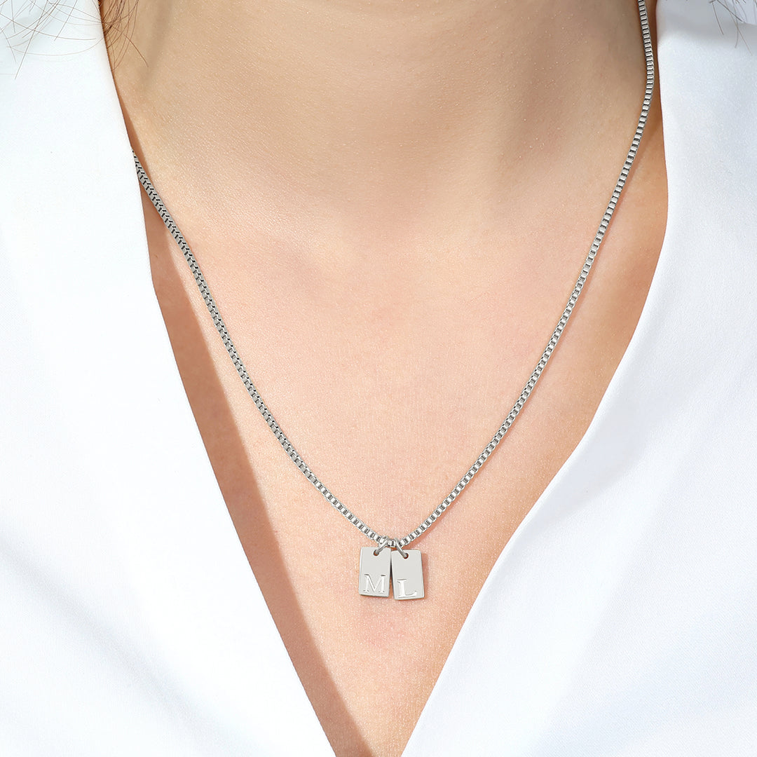 Initial Tag Necklace