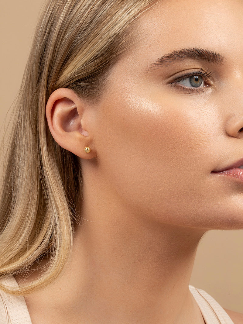 Boucles d'oreilles à tige en forme de boule