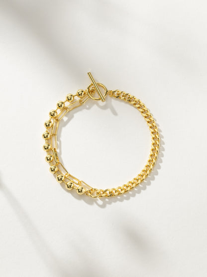 Bracelet chaîne « Trois, c'est une fête »