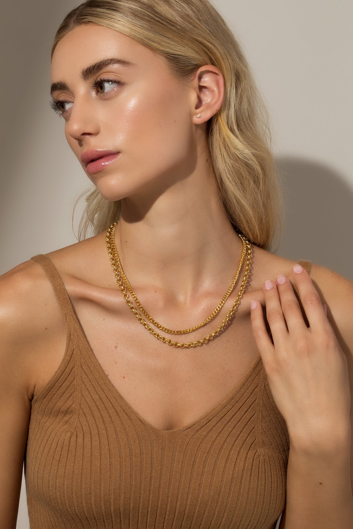 Collier à double chaîne