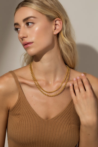 Collier à double chaîne