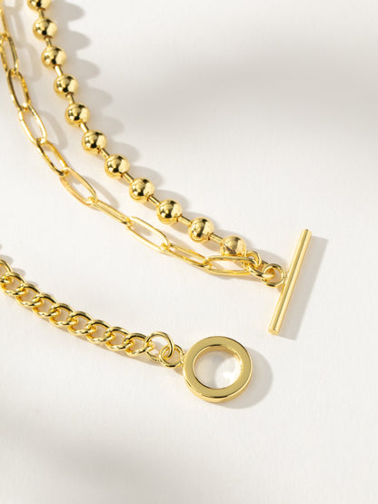 Collier chaîne « Trois, c'est une fête »