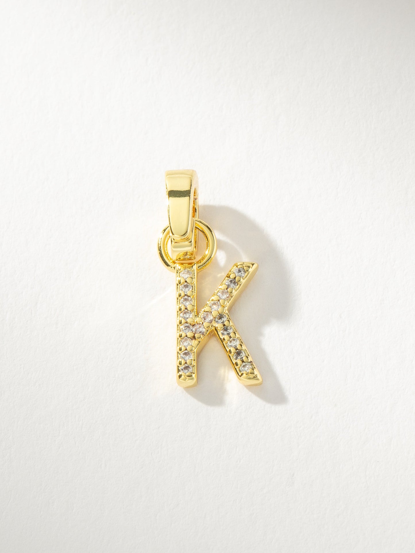 Pavé Letter Charm